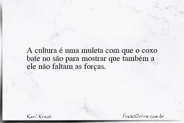 Frase de Karl Kraus