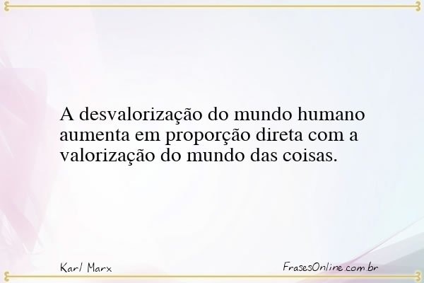 Frase de Karl Marx