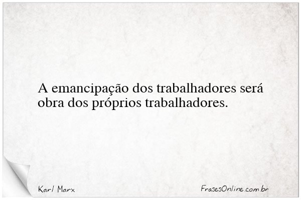 Frase de Karl Marx