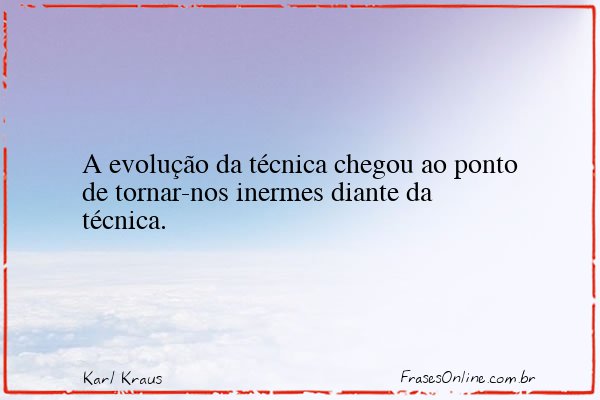 Frase de Karl Kraus