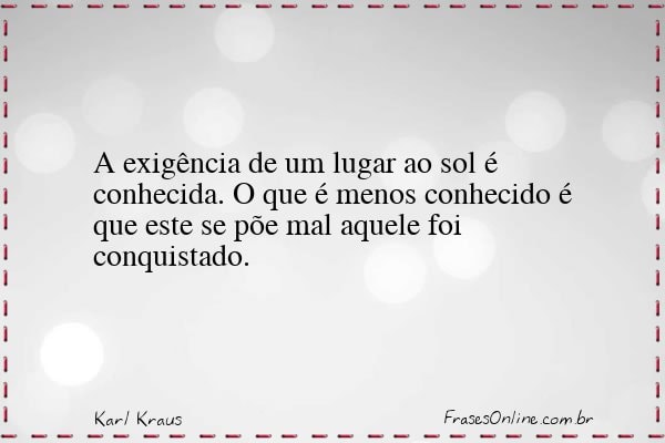 Frase de Karl Kraus
