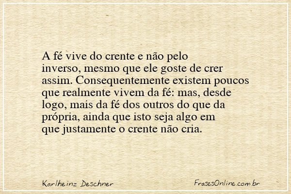 Frase de Karlheinz Deschner