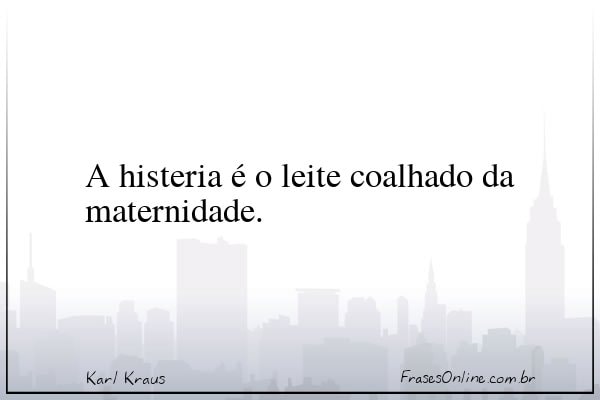 Frase de Karl Kraus