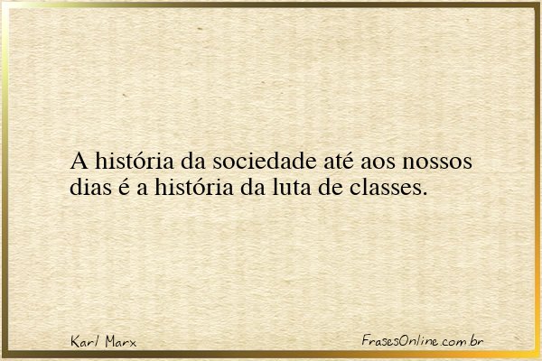 Frase de Karl Marx