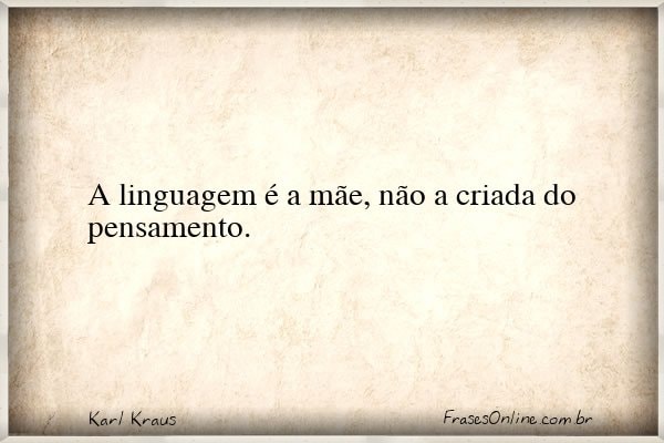 Frase de Karl Kraus