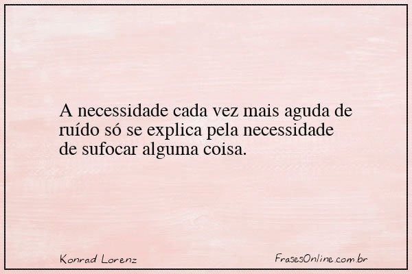 Frase de Konrad Lorenz