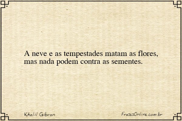 Frase de Khalil Gibran