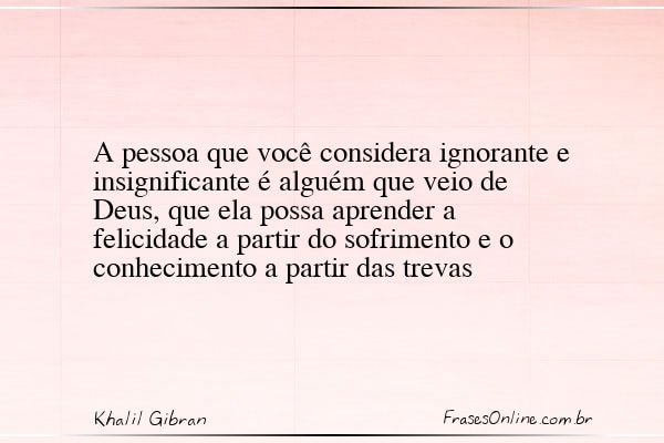 Frase de Khalil Gibran