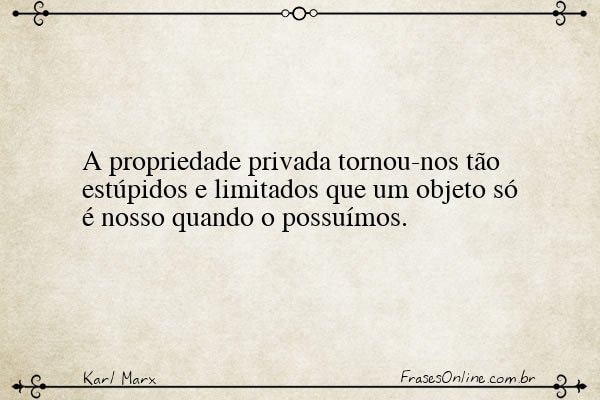 Frase de Karl Marx