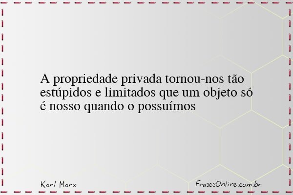Frase de Karl Marx