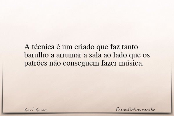 Frase de Karl Kraus