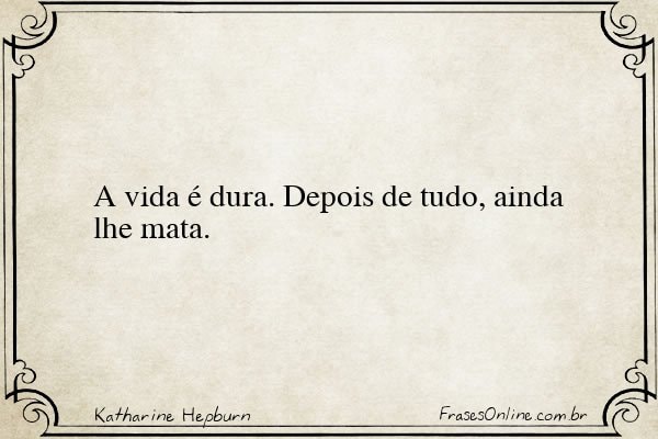 Frase de Katharine Hepburn
