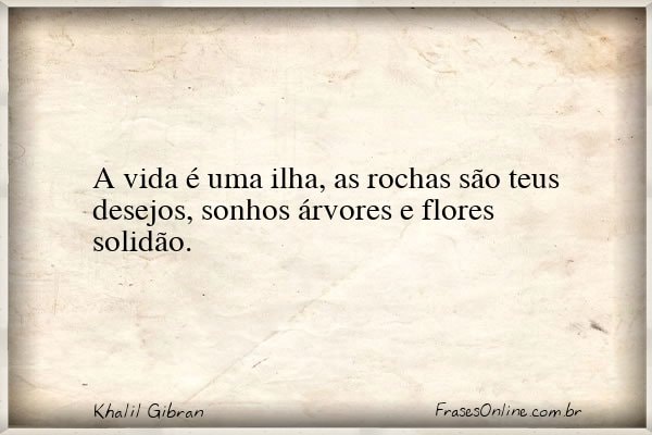 Frase de Khalil Gibran