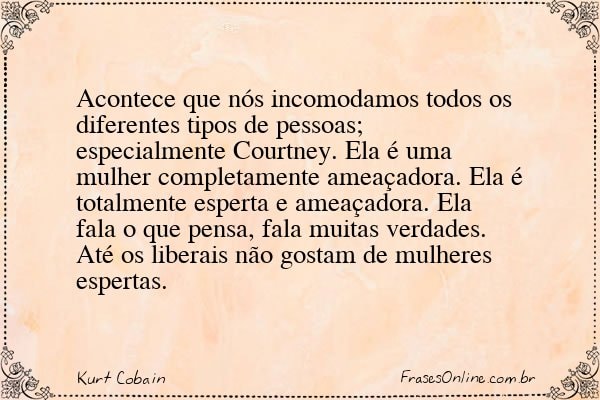 Frase de Kurt Cobain