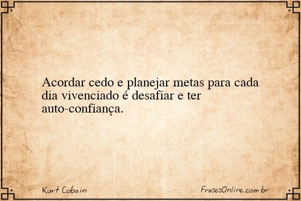 Frase de Kurt Cobain