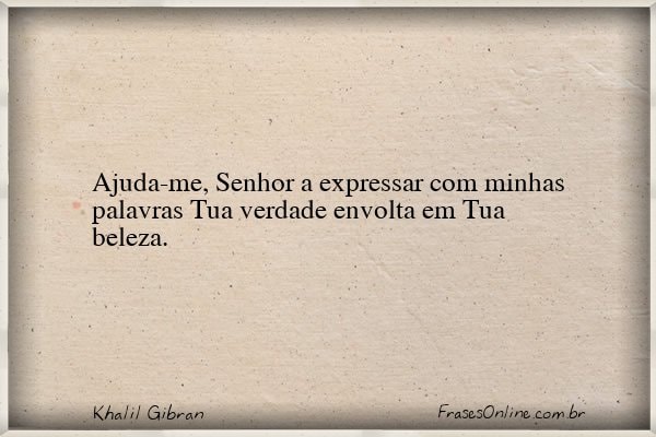 Frase de Khalil Gibran