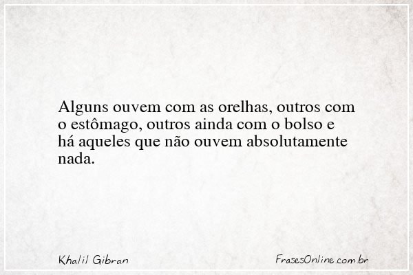 Frase de Khalil Gibran