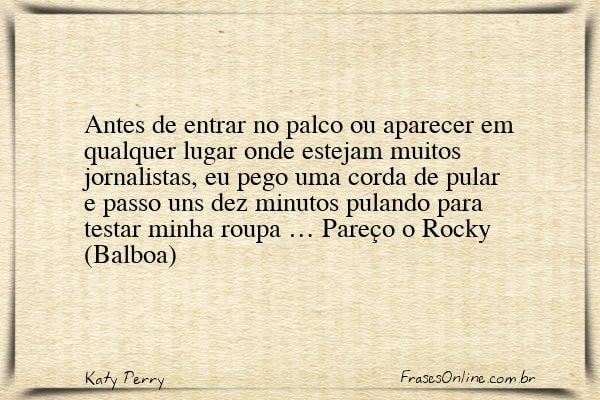Frase de Katy Perry