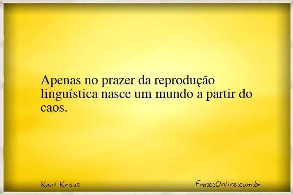 Frase de Karl Kraus