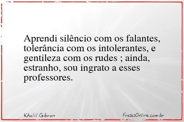 Frase de Khalil Gibran