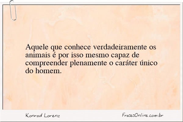 Frase de Konrad Lorenz