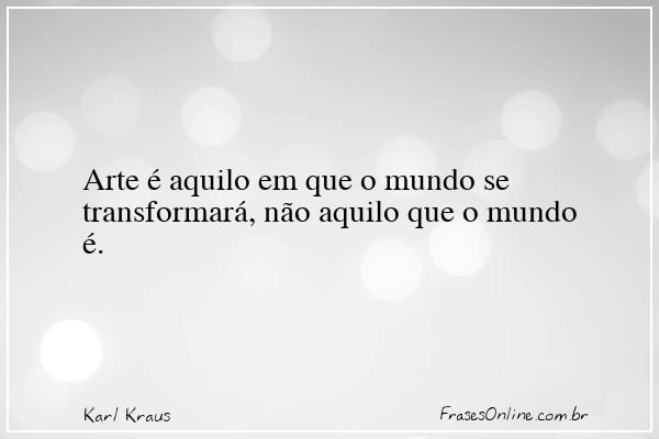 Frase de Karl Kraus