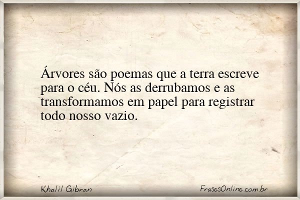 Frase de Khalil Gibran