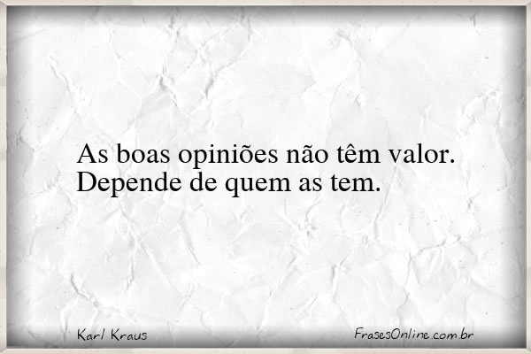 Frase de Karl Kraus