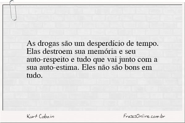 Frase de Kurt Cobain