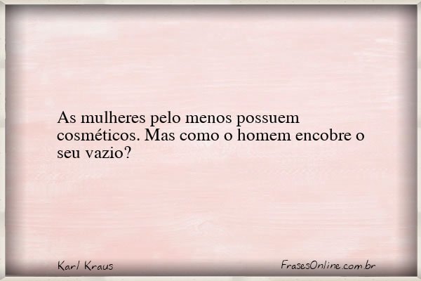 Frase de Karl Kraus