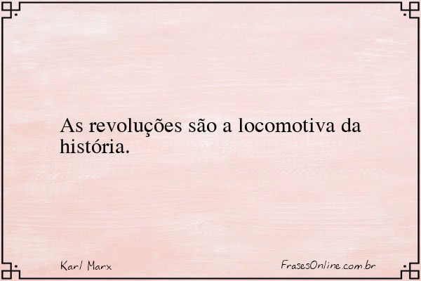 Frase de Karl Marx