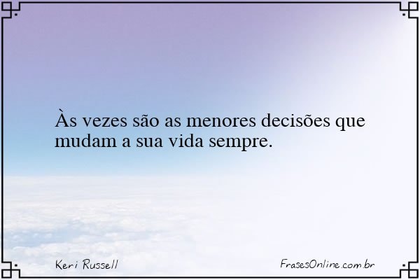 Frase de Keri Russell