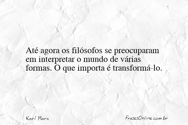 Frase de Karl Marx