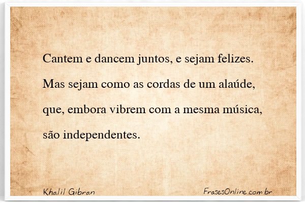 Frase de Khalil Gibran