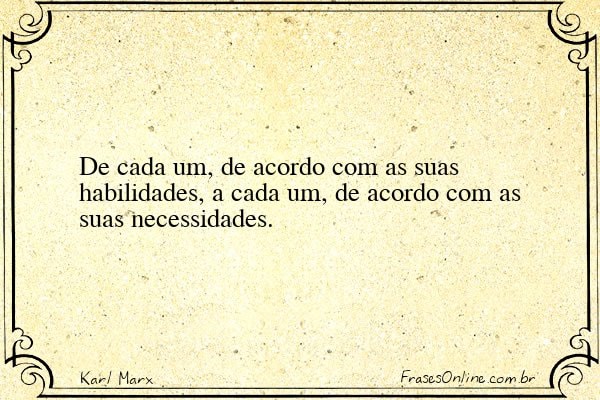 Frase de Karl Marx