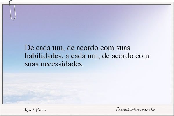 Frase de Karl Marx