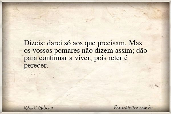 Frase de Khalil Gibran