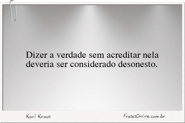 Frase de Karl Kraus