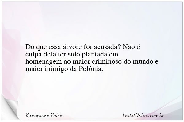 Frase de Kazimierz Polak
