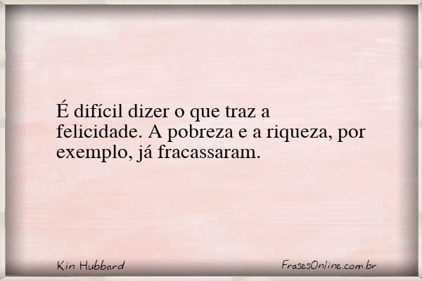Frase de Kin Hubbard