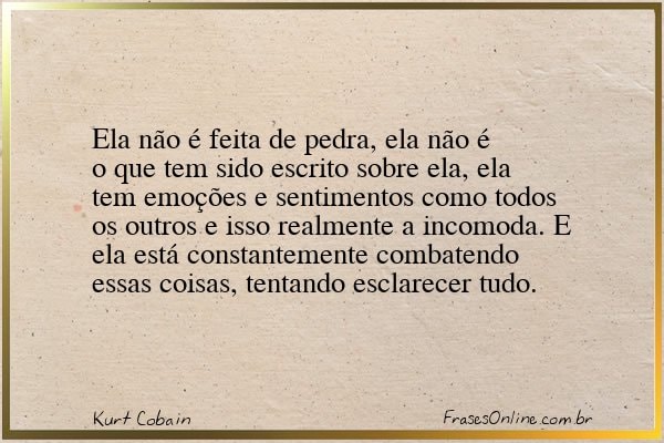 Frase de Kurt Cobain