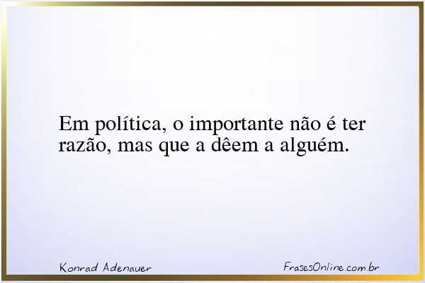 Frase de Konrad Adenauer