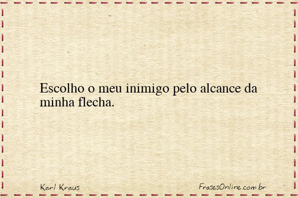 Frase de Karl Kraus
