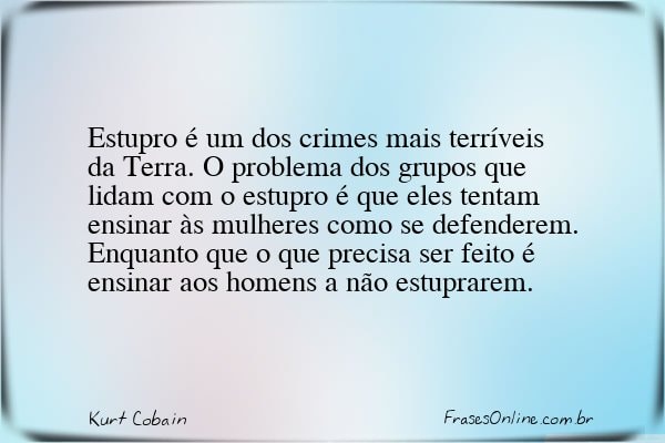 Frase de Kurt Cobain