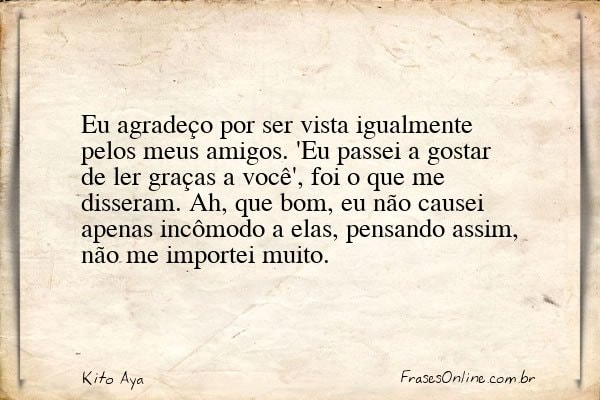 Frase de Kito Aya