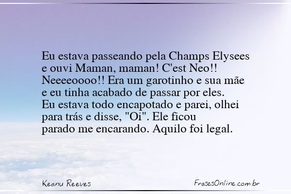 Frase de Keanu Reeves