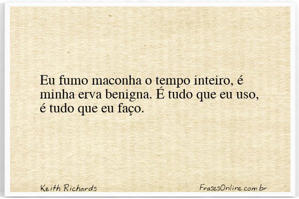 Frase de Keith Richards