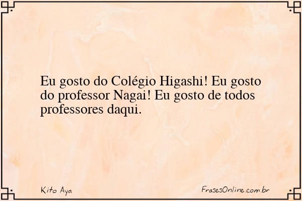 Frase de Kito Aya
