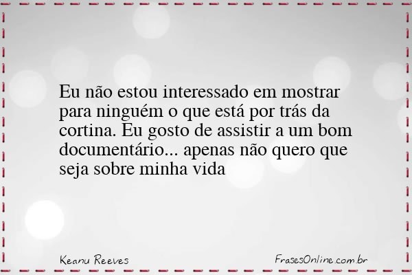 Frase de Keanu Reeves