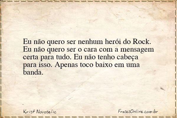 Frase de Krist Novoselic